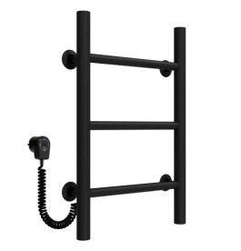 Электрический полотенцесушитель Deffi Орион П3 300х500 левое подключение черный C.OR.50.30.3.E.B.L.5