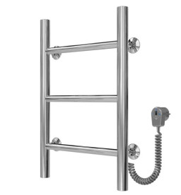 Электрический полотенцесушитель Deffi Орион П3 300х500 правое подключение хром C.OR.50.30.3.E.C.R.5