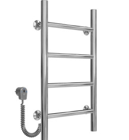 Електрична сушарка для рушників Deffi Оріон П4 300х600 ліве підключення хром C.OR.60.30.4.E.C.L.5