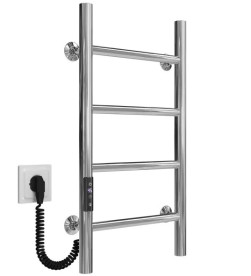 Электрический полотенцесушитель Deffi Орион П4 300х600 левое подключение JD03 хром C.OR.60.30.4.E.C.L.1