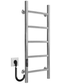 Электрический полотенцесушитель Deffi Орион П5 300х800 левое подключение JD03 хром C.OR.80.30.5.E.C.L.1