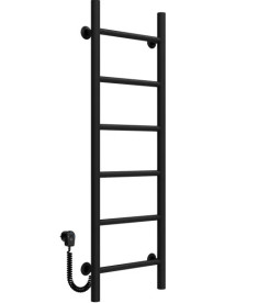 Электрический полотенцесушитель Deffi Орион П6 300х1000 левое подключение черный C.OR.100.30.6.E.B.L.5