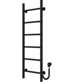 Электрический полотенцесушитель Deffi Орион П6 300х1000 правое подключение черный C.OR.100.30.6.E.B.R.5