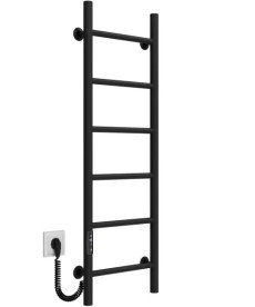 Електрична сушарка для рушників Deffi Оріон П6 300х1000 ліве підключення JD03 чорний C.OR.100.30.6.E.B.L.1