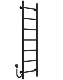 Електрична сушарка для рушників Deffi Оріон П7 300х1200 ліве підключення чорний C.OR.120.30.7.E.B.L.5