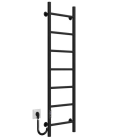 Электрический полотенцесушитель Deffi Орион П7 300х1200 левое подключение JD03 черный C.OR.120.30.7.E.B.L.1