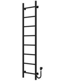 Електрична сушарка для рушників Deffi Оріон П8 300х1400 праве підключення чорний C.OR.140.30.8.E.B.R.5