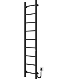 Электрический полотенцесушитель Deffi Орион П9 300х1600 правое подключение JD03 черный C.OR.160.30.9.E.B.R.1