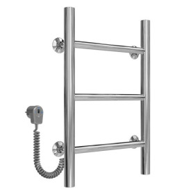 Электрический полотенцесушитель Deffi Орион П3 400х500 левое подключение хром C.OR.50.40.3.E.C.L.5