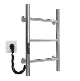 Электрический полотенцесушитель Deffi Орион П3 400х500 левое подключение JD03 хром C.OR.50.40.3.E.C.L.1