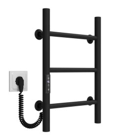 Електрична сушарка для рушників Deffi Оріон П3 400х500 ліве підключення JD03 чорний C.OR.50.40.3.E.B.L.1