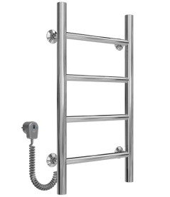 Электрический полотенцесушитель Deffi Орион П4 400х600 левое подключение хром C.OR.60.40.4.E.C.L.5