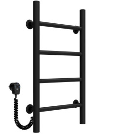 Электрический полотенцесушитель Deffi Орион П4 400х600 левое подключение черный C.OR.60.40.4.E.B.L.5