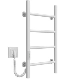 Електрична сушарка для рушників Deffi Оріон П4 400х600 ліве підключення WD03 білий C.OR.60.40.4.E.W.L.3