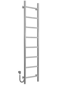 Электрический полотенцесушитель Deffi Орион П8 400х1400 левое подключение хром C.OR.140.40.8.E.C.L.5