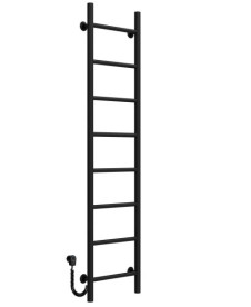 Електрична сушарка для рушників Deffi Оріон П8 400х1400 ліве підключення чорний C.OR.140.40.8.E.B.L.5