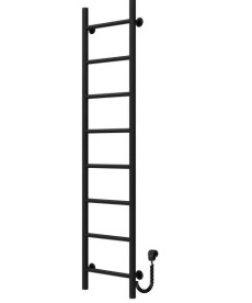 Электрический полотенцесушитель Deffi Орион П8 400х1400 правое подключение черный C.OR.140.40.8.E.B.R.5