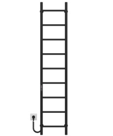 Электрический полотенцесушитель Deffi Орион П9 400х1600 левое подключение JD03 черный C.OR.160.40.9.E.B.L.1