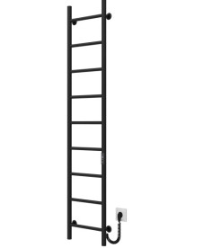 Электрический полотенцесушитель Deffi Орион П9 400х1600 правое подключение JD03 черный C.OR.160.40.9.E.B.R.1