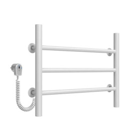 Электрический полотенцесушитель Deffi Орион П3 500х400 левое подключение белый C.OR.40.50.3.E.W.L.5