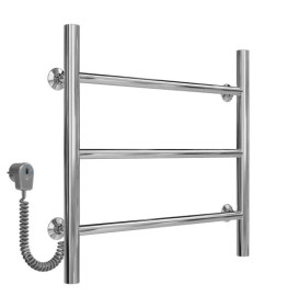 Электрический полотенцесушитель Deffi Орион П3 500х500 левое подключение хром C.OR.50.50.3.E.C.L.5