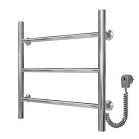 Электрический полотенцесушитель Deffi Орион П3 500х500 правое подключение хром C.OR.50.50.3.E.C.R.5