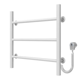 Электрический полотенцесушитель Deffi Орион П3 500х500 правое подключение белый C.OR.50.50.3.E.W.R.5