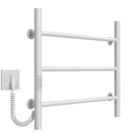 Электрический полотенцесушитель Deffi Орион П3 500х500 левое подключение JD03 белый C.OR.50.50.3.E.W.L.1