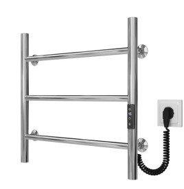 Электрический полотенцесушитель Deffi Орион П3 500х500 правое подключение JD03 хром C.OR.50.50.3.E.C.R.1