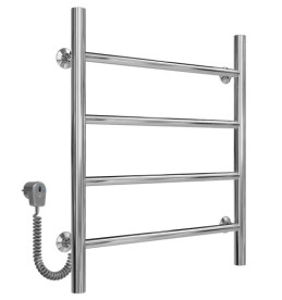 Электрический полотенцесушитель Deffi Орион П4 500х600 левое подключение хром C.OR.60.50.4.E.C.L.5