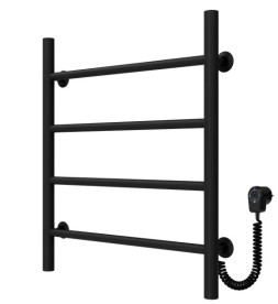 Электрический полотенцесушитель Deffi Орион П4 500х600 правое подключение черный C.OR.60.50.4.E.B.R.5