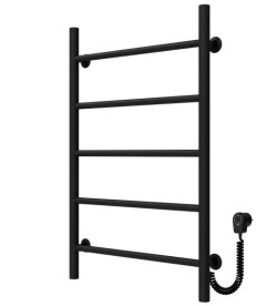 Электрический полотенцесушитель Deffi Орион П5 500х800 правое подключение черный C.OR.80.50.5.E.B.R.5