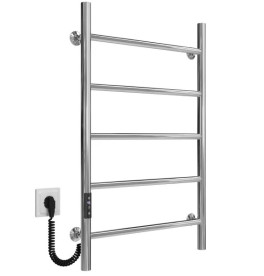 Электрический полотенцесушитель Deffi Орион П5 500х800 левое подключение JD03 хром C.OR.80.50.5.E.C.L.1