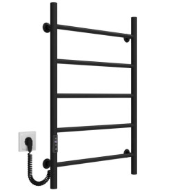 Електрична сушарка для рушників Deffi Оріон П5 500х800 ліве підключення JD03 чорний C.OR.80.50.5.E.B.L.1