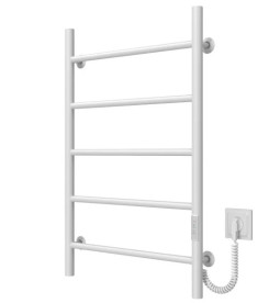 Электрический полотенцесушитель Deffi Орион П5 500х800 правое подключение WD03 белый C.OR.80.50.5.E.W.R.3