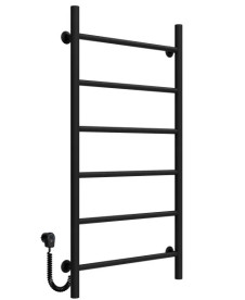 Електросушарка для рушників Deffi Оріон П6 500х1000 ліве підключення чорний C.OR.100.50.6.E.B.L.5