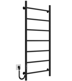 Електрична сушарка для рушників Deffi Оріон П7 500х1200 ліве підключення JD03 чорний C.OR.120.50.7.E.B.L.1