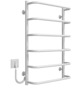 Электрический полотенцесушитель Deffi Стандарт П6 400х800 левое подключение WD03 белый C.SS.80.40.6.E.W.L.3