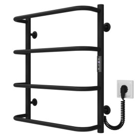 Електрична сушарка для рушників Deffi Стандарт П4 500х600 праве підключення JD03 чорний C.SS.60.50.4.E.B.R.1