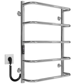 Электрический полотенцесушитель Deffi Стандарт П5 500х700 левое подключение JD03 хром C.SS.70.50.5.E.C.L.1