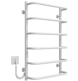 Электрический полотенцесушитель Deffi Стандарт П6 500х800 левое подключение WD03 белый C.SS.80.50.6.E.W.L.3