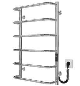 Електрична сушарка для рушників Deffi Стандарт П6 500х800 праве підключення JD03 хром C.SS.80.50.6.E.C.R.1