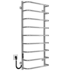 Электрический полотенцесушитель Deffi Стандарт П9 500х1100 левое подключение JD03 хром C.SS.110.50.9.E.C.L.1