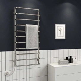 Електрична сушарка для рушників Deffi Стандарт П10 500х1200 ліве підключення хром  C.SS.120.50.10.E.C.L.5