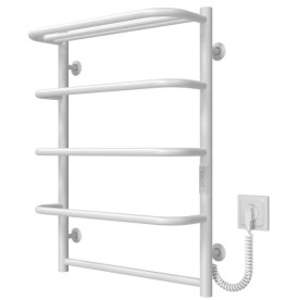 Електрична сушарка для рушників Deffi Стандарт з полицею П5 500х700 праве підключення WD03 білий C.SP.70.50.5.E.W.R.3