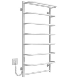 Електрична сушарка для рушників Deffi Стандарт з полицею П8 500х1000 ліве підключення WD03 білий C.SP.100.50.8.E.W.L.3