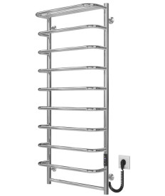 Электрический полотенцесушитель Deffi Стандарт с полкой П10 500х1200 правое подключение JD03 хром C.SP.120.50.10.E.C.R.1
