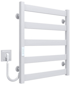 Електрична сушарка для рушників Deffi Silvia П5 500х600 E ліве підключення WD04 білий A.SV.60.50.5.E.W.L.4