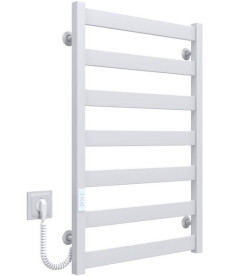 Электрический полотенцесушитель Deffi Silvia П7 500х800 E левое подключение WD04 белый A.SV.80.50.7.E.W.L.4