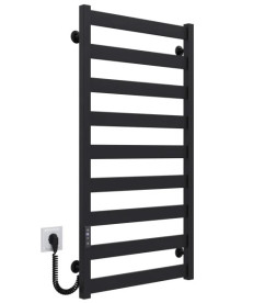 Электрический полотенцесушитель Deffi Silvia П9 500х1000 E левое подключение JD04 черный A.SV.100.50.9.E.B.L.2